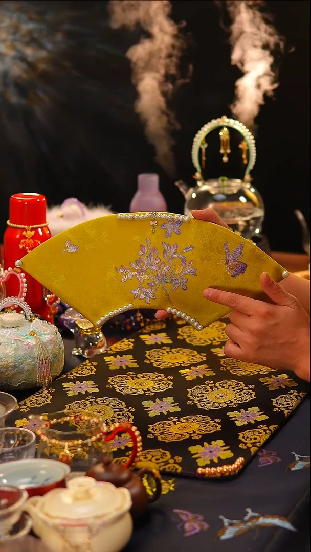 068茶席茶席40x18cm