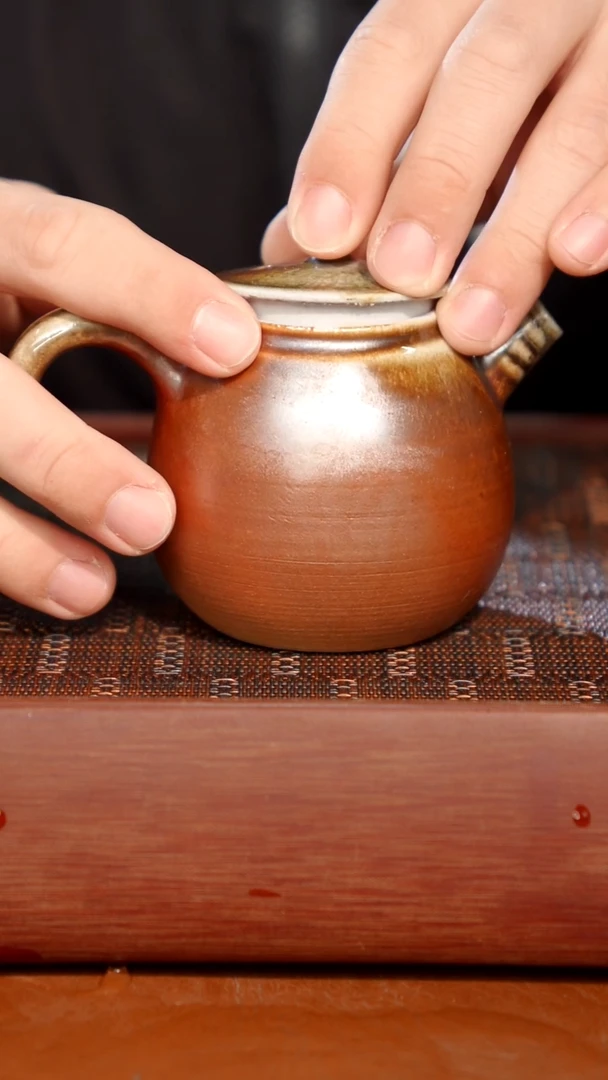 柴烧奢瓷柴烧茶器（壶）0661  微瑕