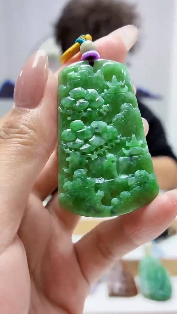 未镶嵌定制翡翠4688MM-毛货挂件25