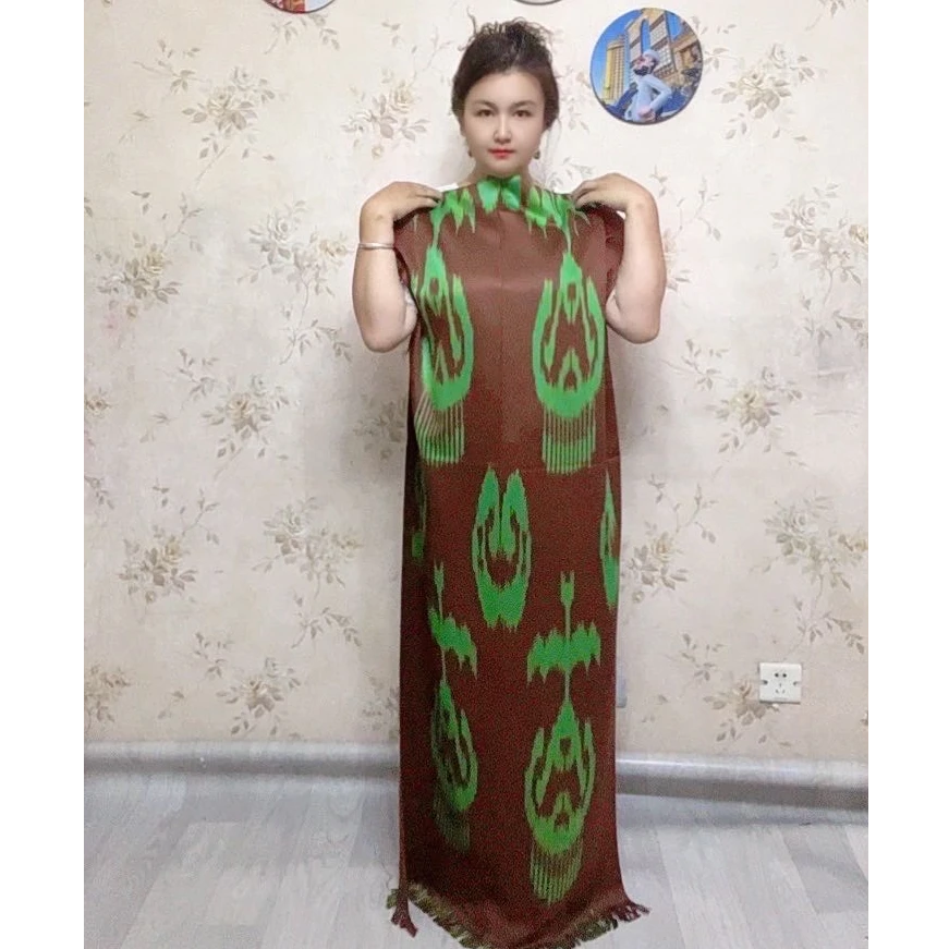 2025最新款新疆和田艾德莱斯围巾60x180cm纯棉