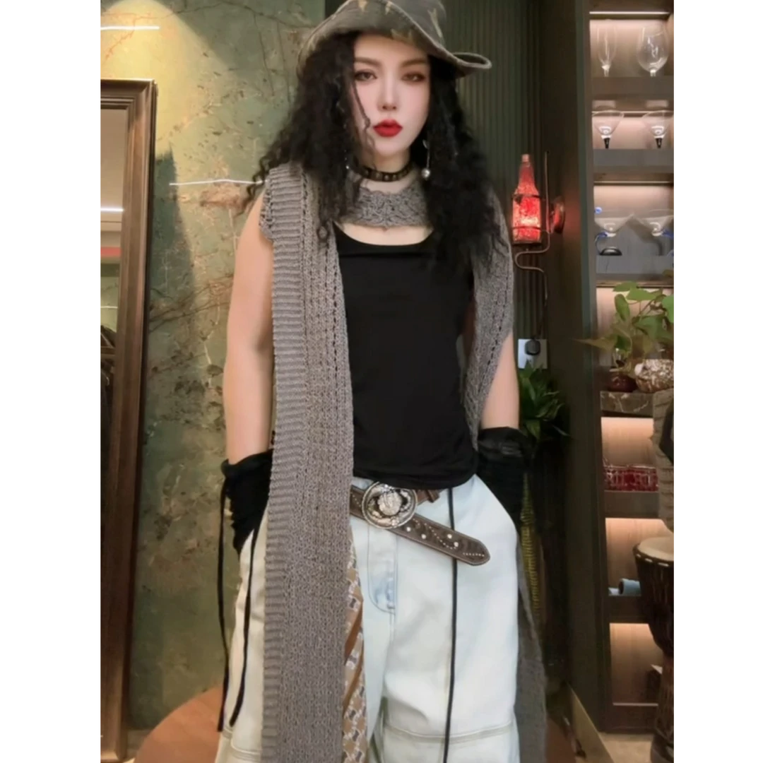 2025不规则长款多种戴法披肩