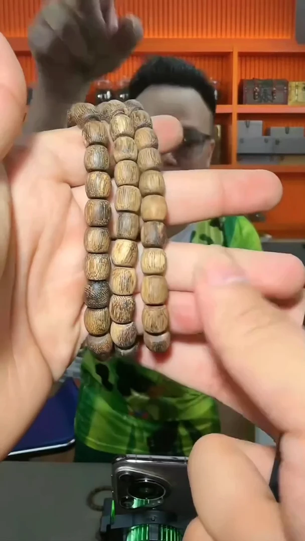 沉香手串79号沉水鼓珠9g0.9多样性发一