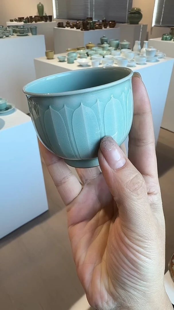 青瓷手工茶器包邮