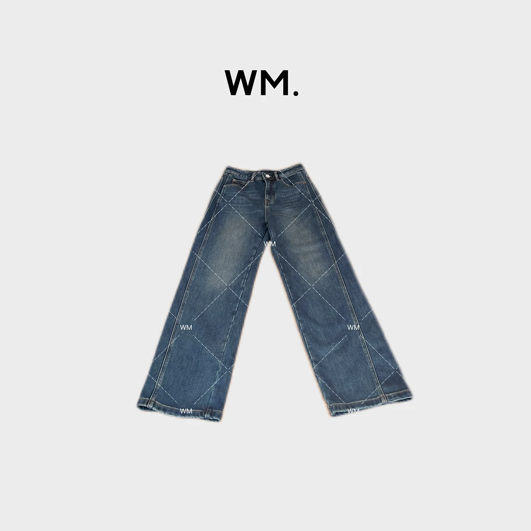 CMZW*比例牛仔*小众极简百搭立裁加绒显瘦香蕉裤JS-N-25120103