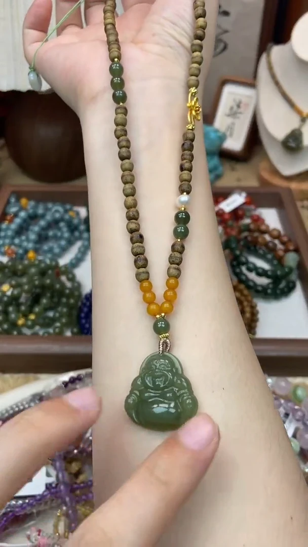 未镶嵌檀香木吊坠377