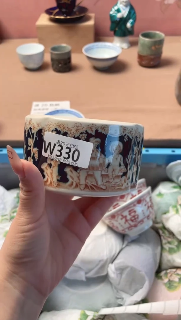 瓷片聂*瓷器瓷器W330