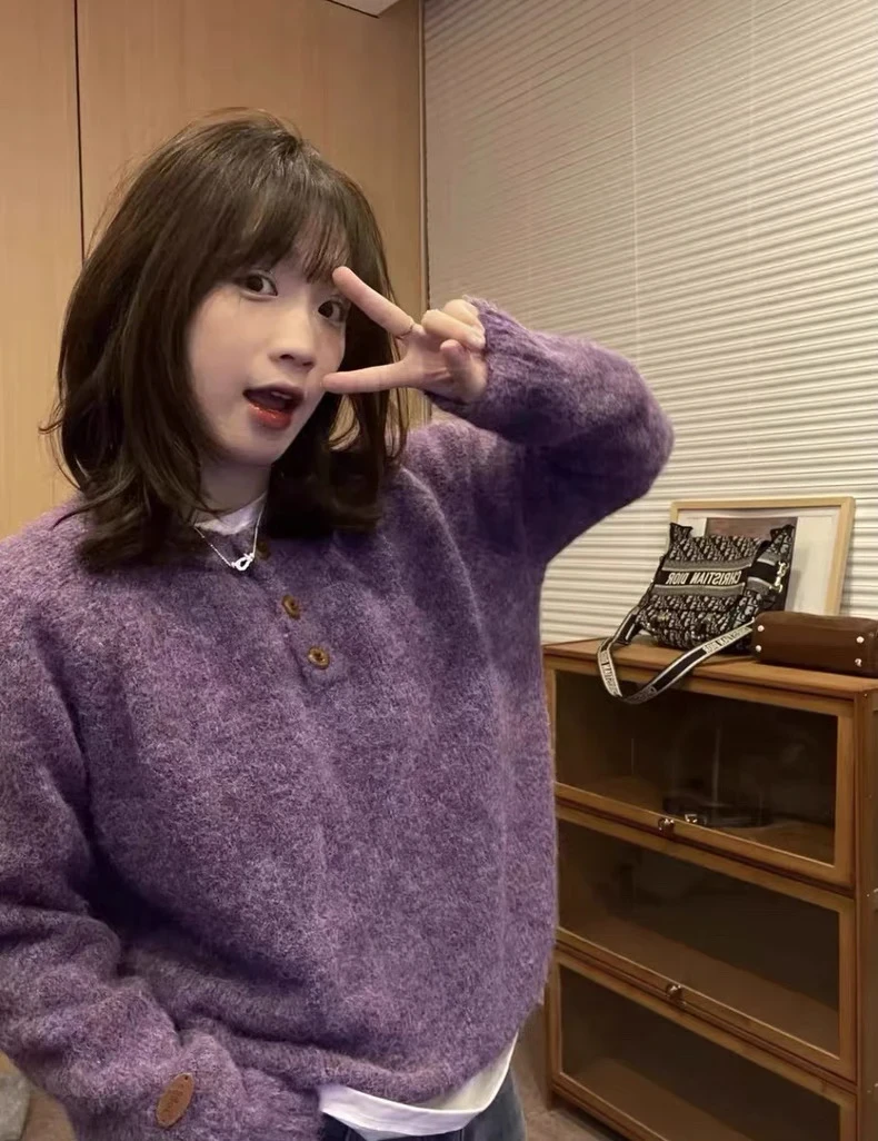 甜甜【001-100号】春秋新款时尚显瘦毛衣针织衫网红休闲百搭ins