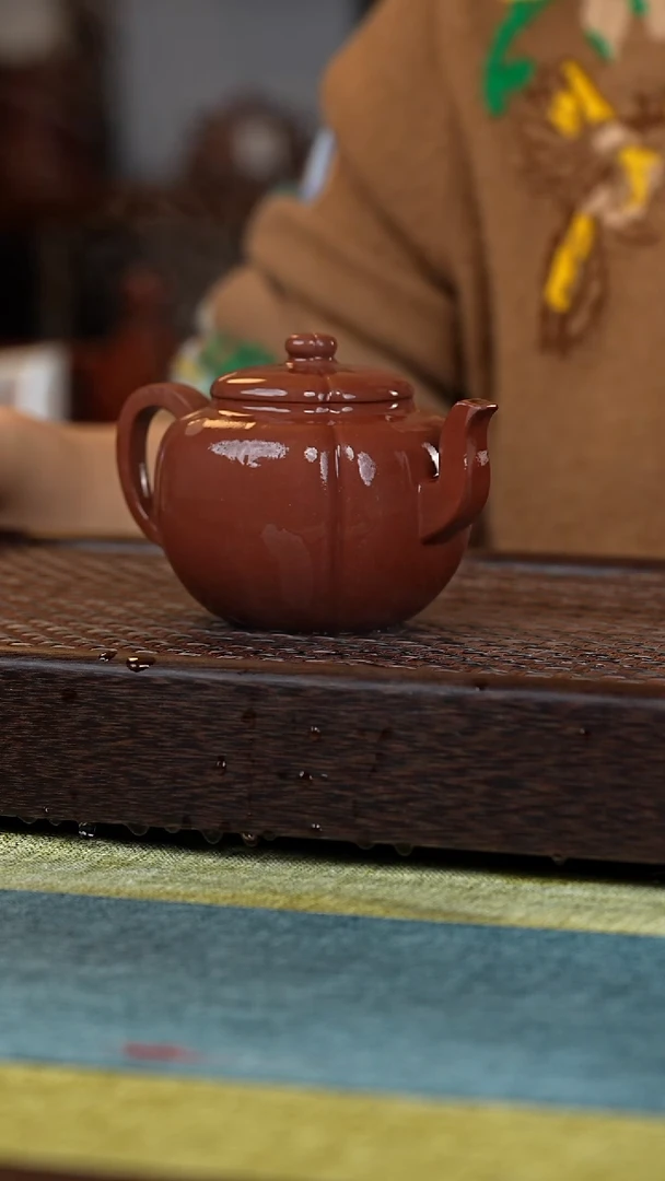 【闪购商品】紫砂茶壶秋韵红皮龙300cc