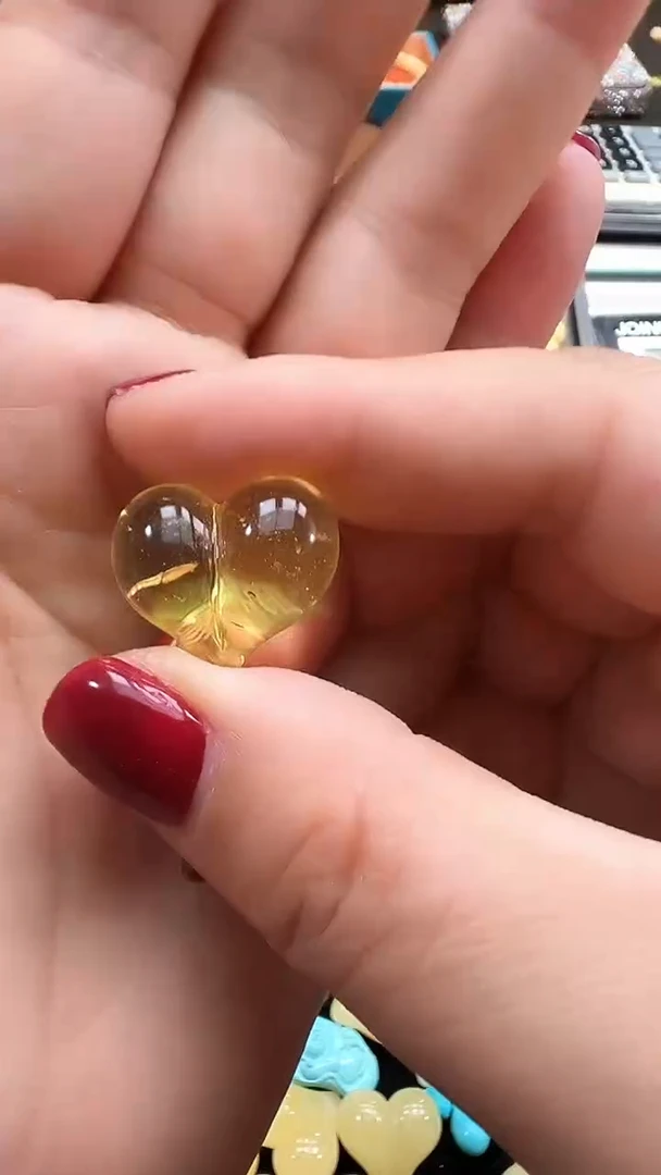 裸石蜜蜡未镶嵌梦*蜜蜡精工屁桃珠