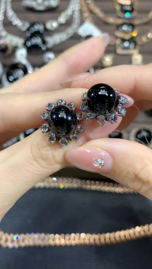 18K金镶嵌翡翠耳饰C32翡翠