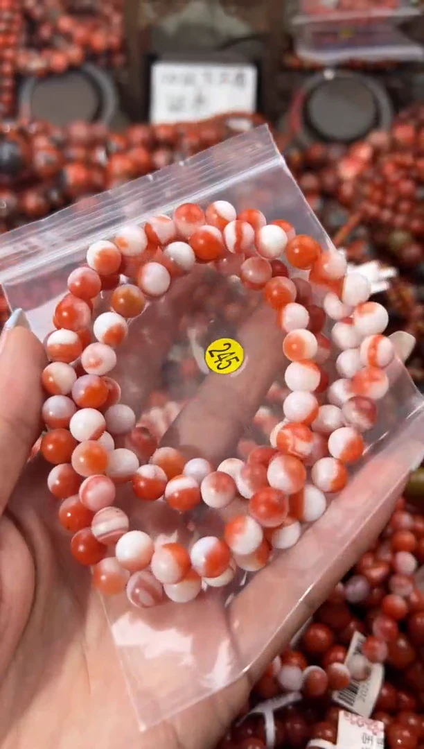 未镶嵌手串南红玛瑙玉**冈8+