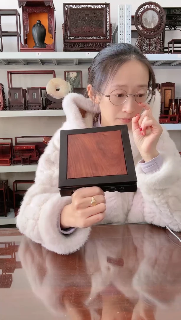 【闪购商品】东非黑黄檀（紫光檀）加花梨底座20