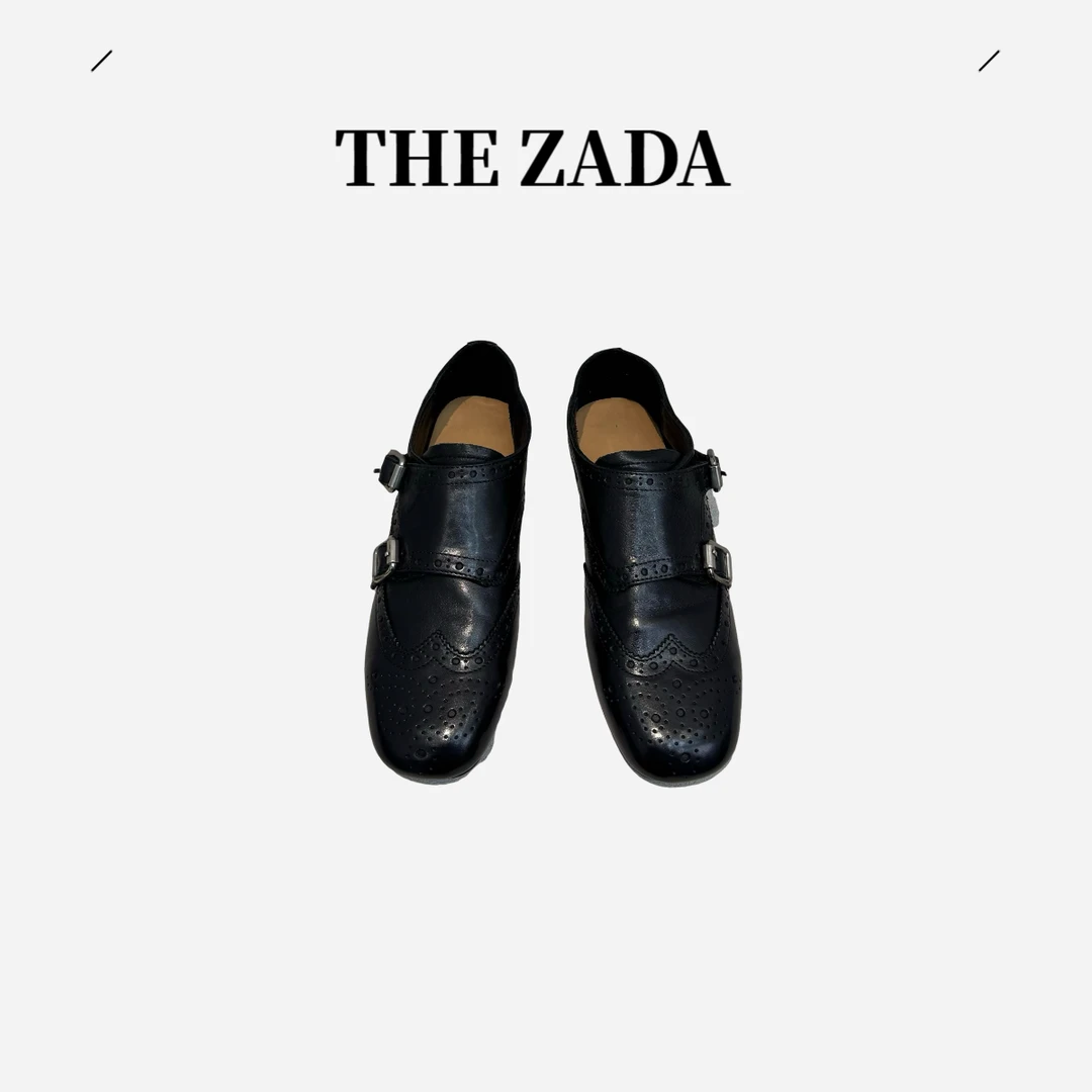 【THE ZADA】手工雕花复古皮鞋 学院风英伦小皮鞋