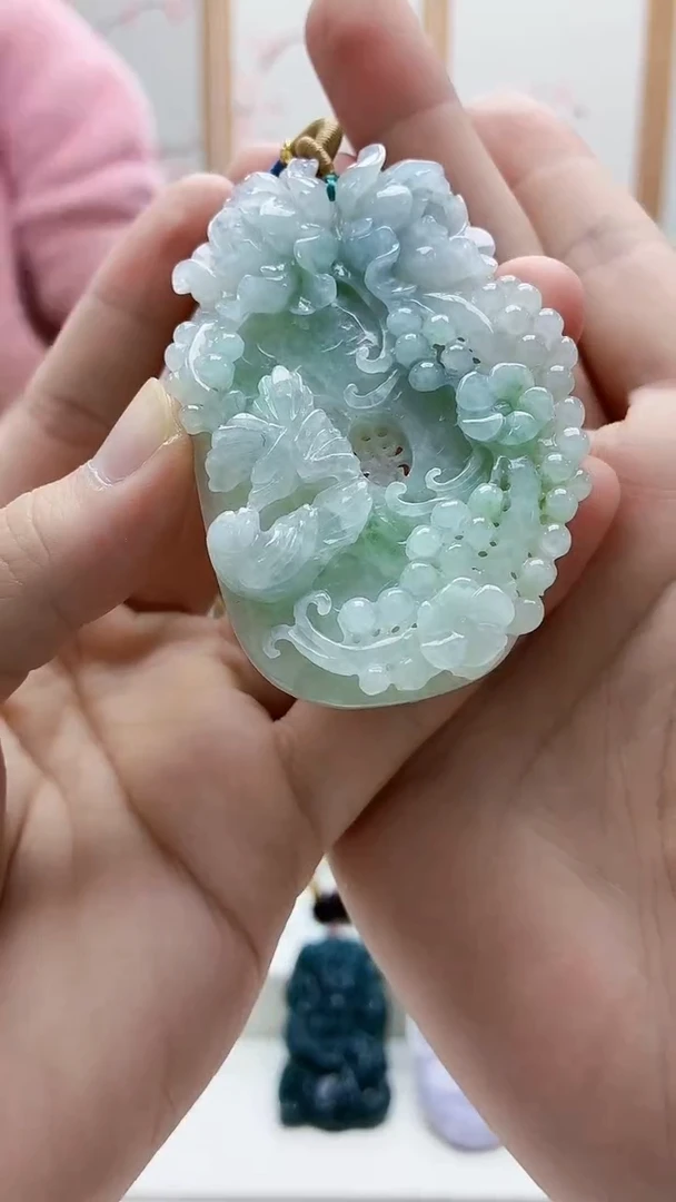 未镶嵌定制翡翠4812bb-毛货挂件12