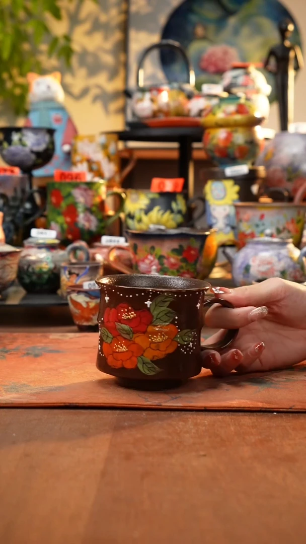 瓷片景德镇手工手绘493