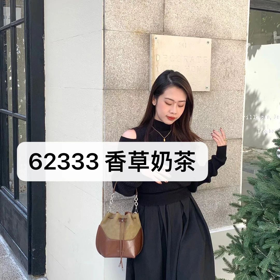 BSS-VAZSLVE/原创设计SK-62333-香草奶茶 新款轻奢时尚斜挎单肩包