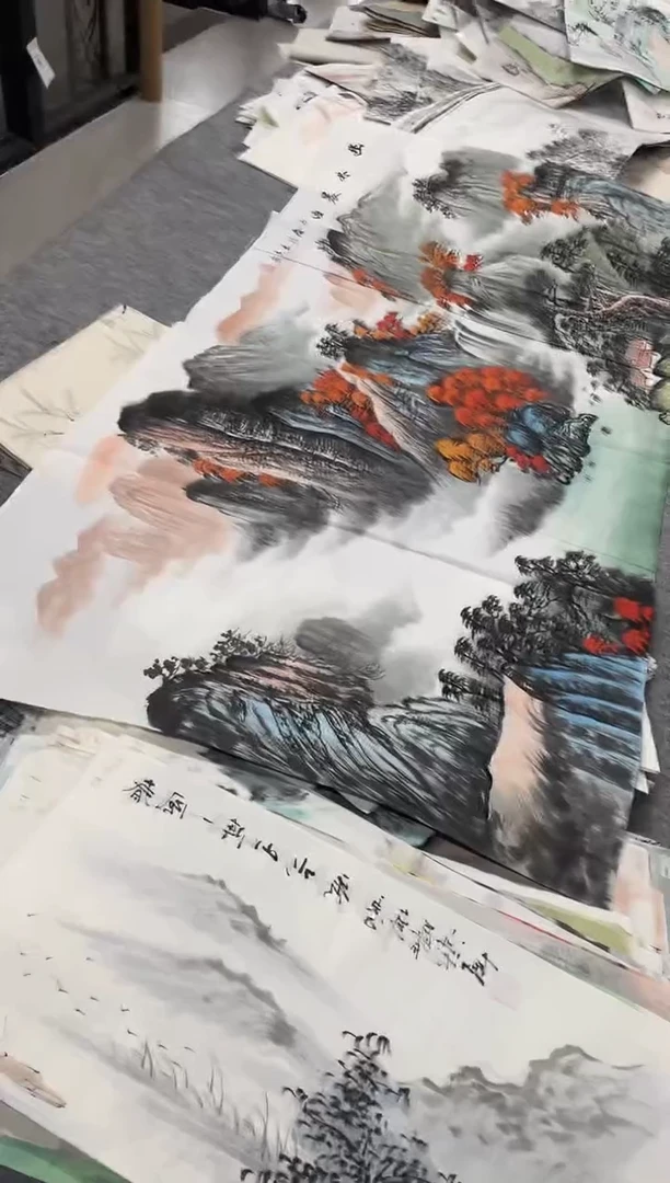 国画专属福利补贴-幽林泉曲四尺整张