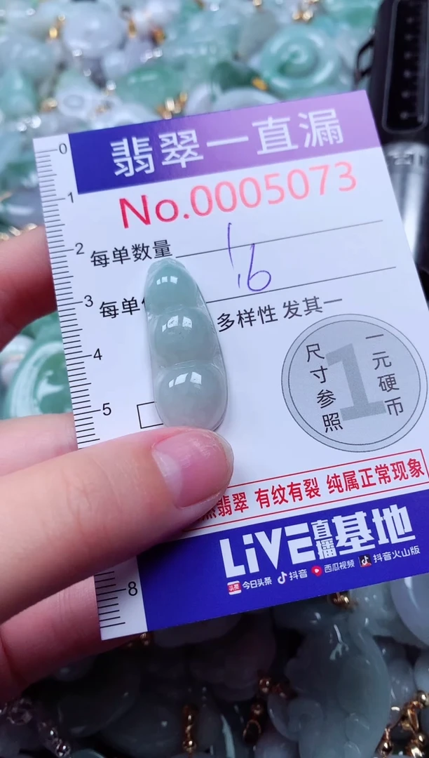 吊坠(不含链)未镶嵌翡翠5073