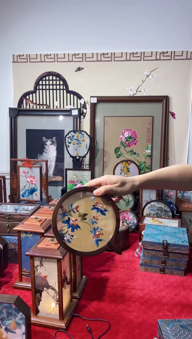 织绣精品苏绣手工刺绣，成品摆件23