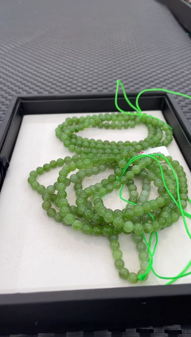 项链未镶嵌和田玉108颗挂件链（多样性发一件）PP138-1