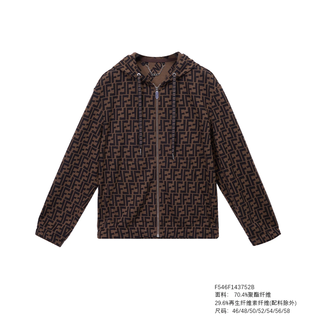 FENDILOR小怪兽25年秋冬款男士开衫卫衣 F546F143752B