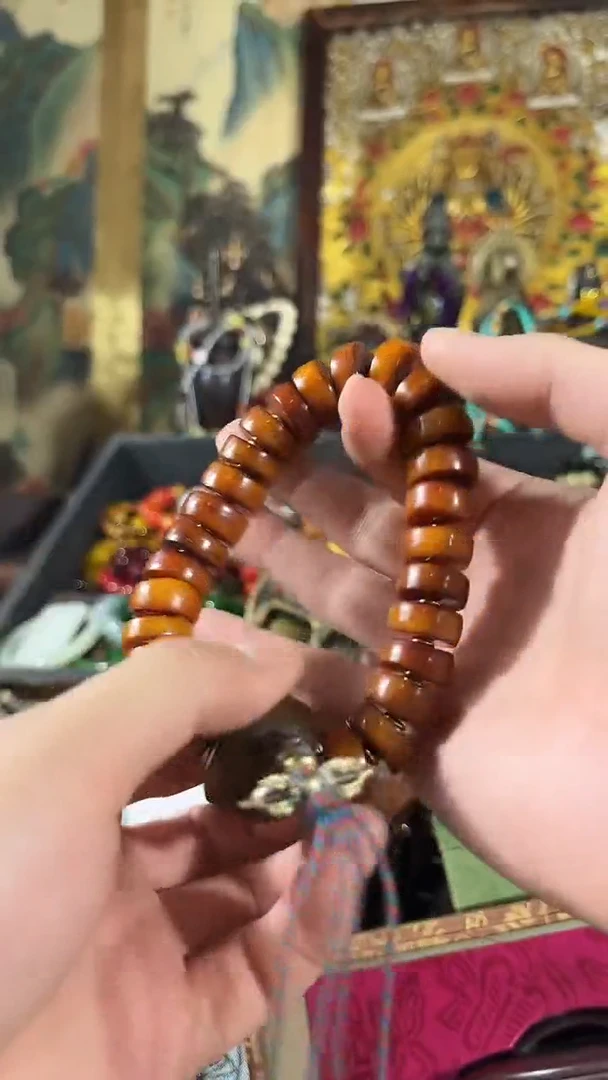 未镶嵌琥珀手链品凡精品直播蜜蜡手串
