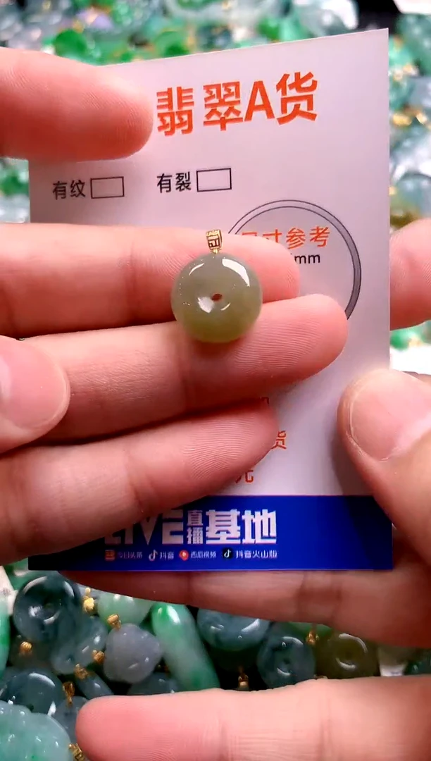 颈饰18K金镶嵌翡翠14006310