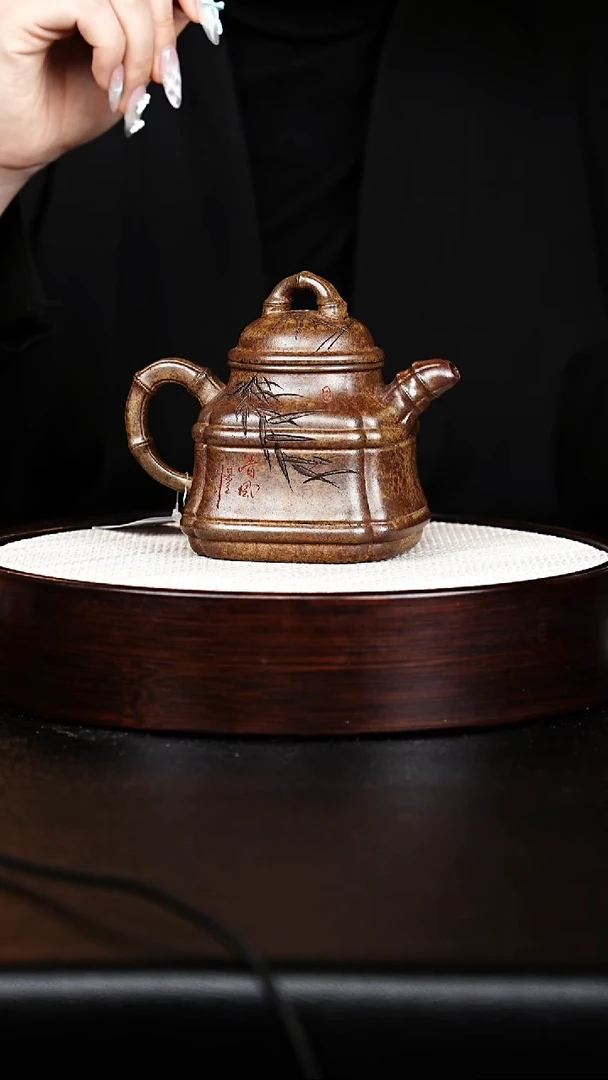 茶壶紫砂竹段壶