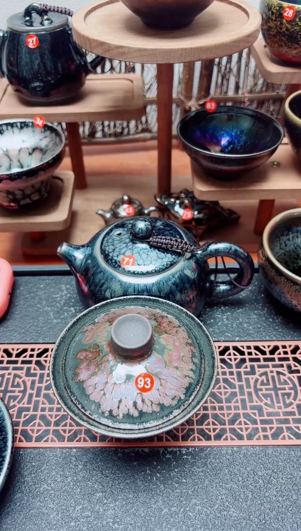 茶盏弹***啸93号建盏工匠茶器