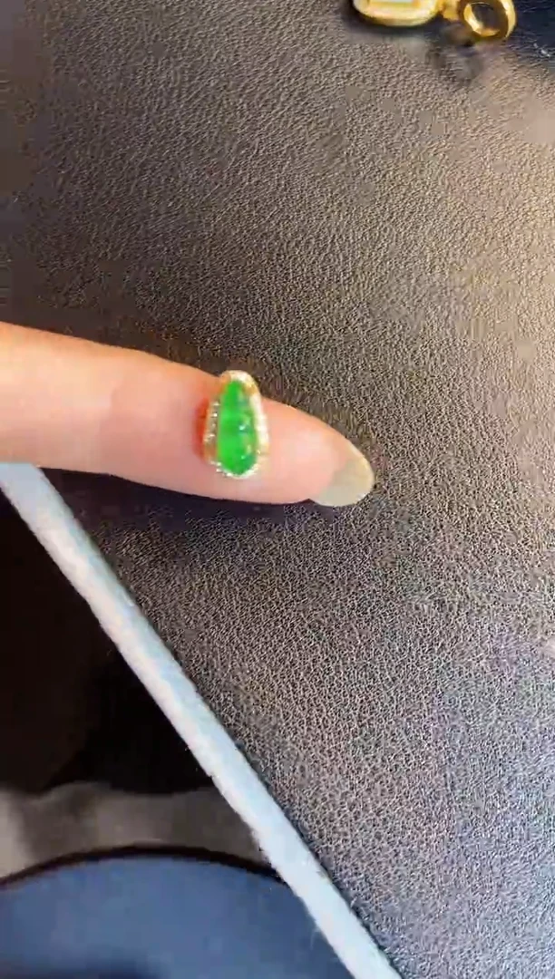 吊坠(不含链)银S925镶嵌翡翠1