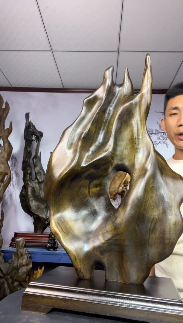 金丝楠木雕款龙***6金丝楠木工艺品摆件