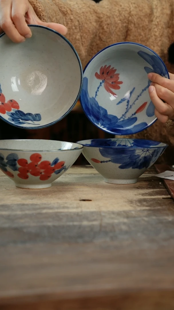 【闪购商品】瓷片景德镇纯手工釉下彩精品餐具