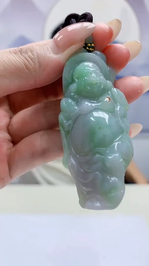 未镶嵌定制翡翠4917MM-毛货挂件55