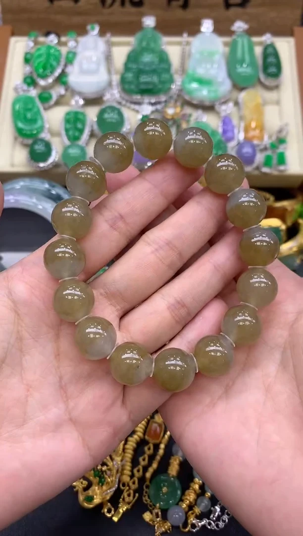 未镶嵌手串翡翠336-中国好珍宝