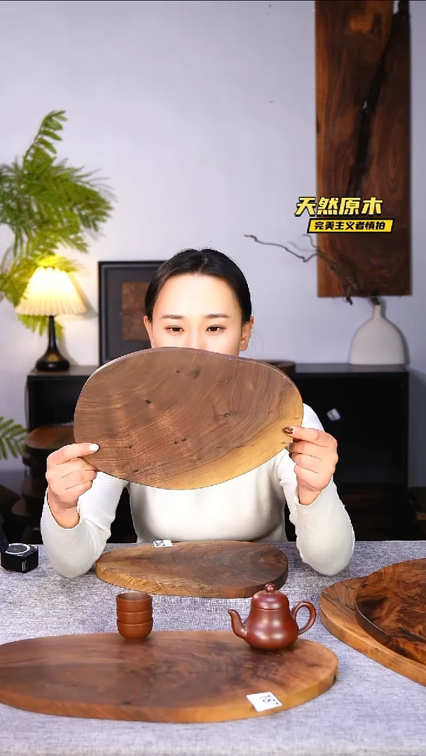木北美黑胡桃原木.干裂疤结不属于商品质量问题完美主义者慎拍