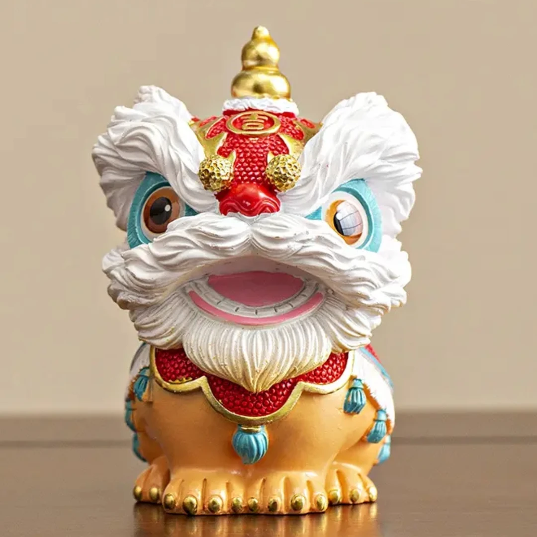 4-舞狮茶宠（红色）G2255