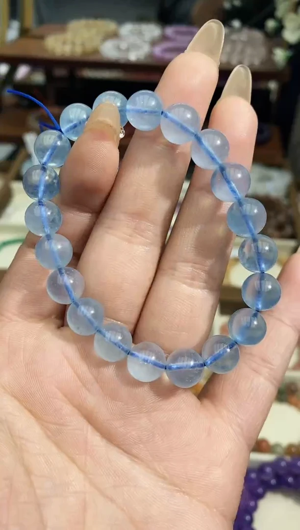 【闪购商品】海蓝宝石手链未镶嵌海蓝宝手串10mm