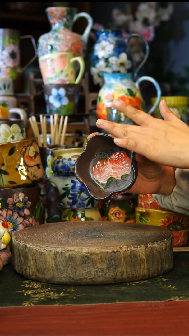 陶瓷6景德镇手工手绘釉下彩