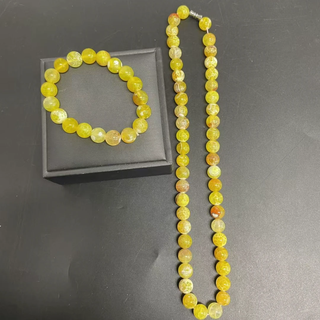 【小杰推荐】玄黄龙鳞纹圆珠项链套装 （多样性发其一）7372