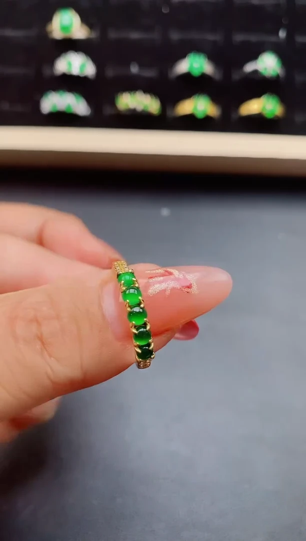 【闪购商品】翡翠戒指银S925镶嵌321321