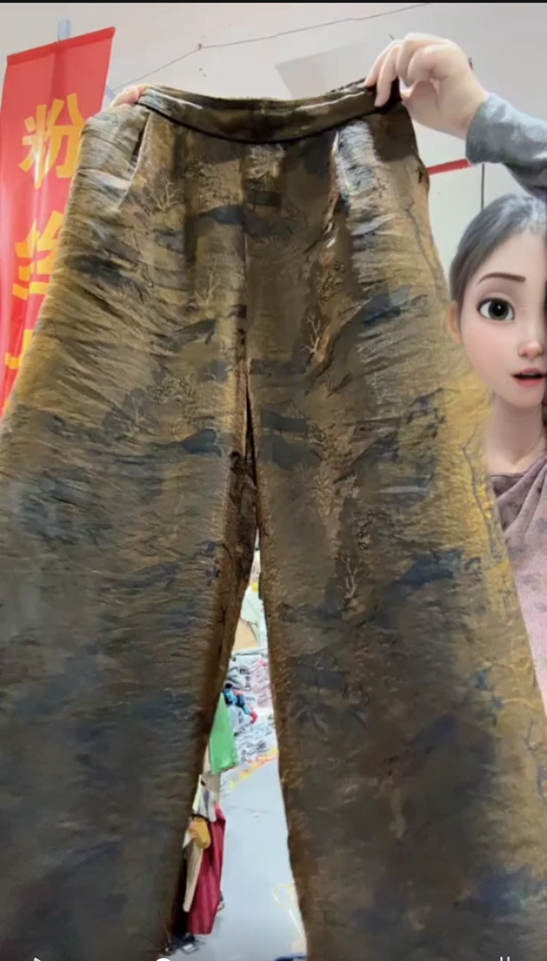 2025夏季新款高腰显瘦大码阔腿显瘦轻奢窄版直筒阔腿裤