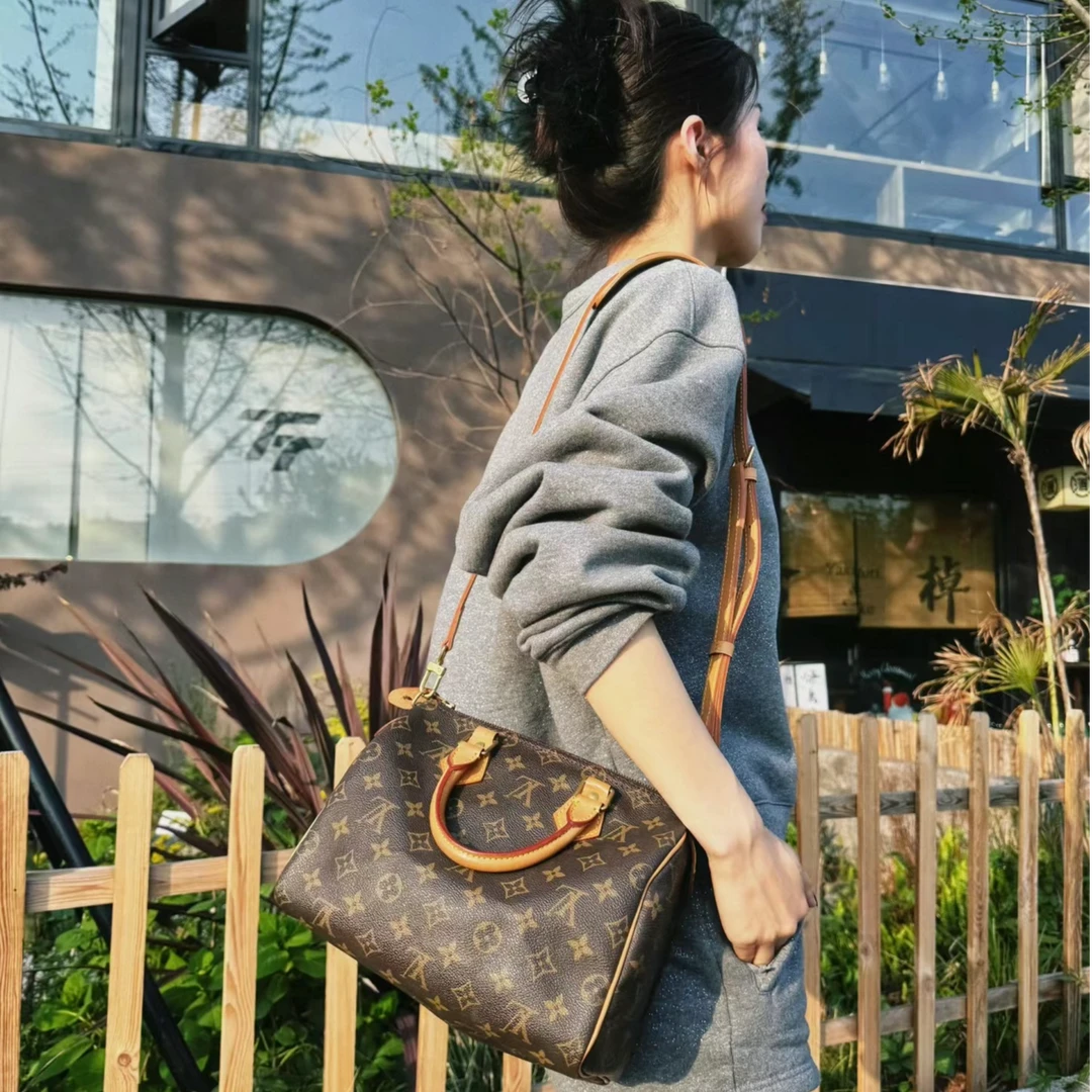 99新 LouisVuitton/路易威登 福利SP30斜挎包手提包换新植鞣革