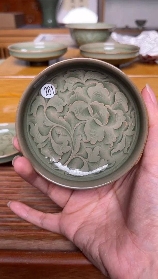 陶瓷281王晓娜 纯手工秘色普洱杯