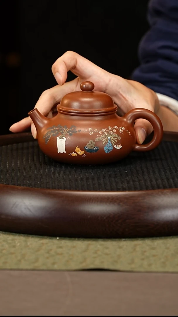 茶壶紫砂62 邵德华 底槽清 容天320cc