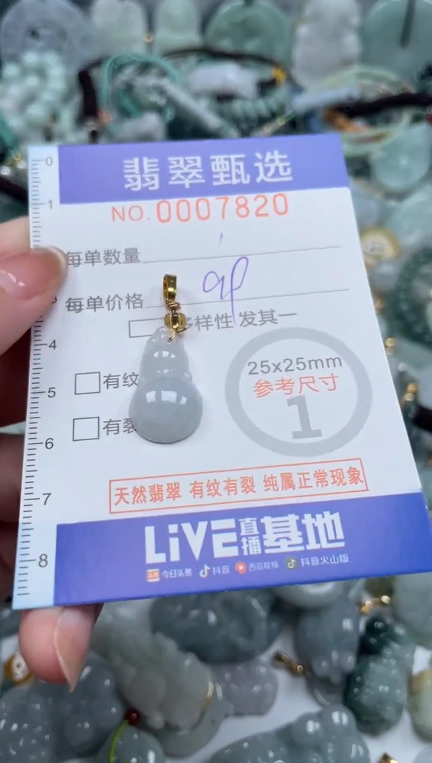 翡翠未镶嵌颈饰00..7820