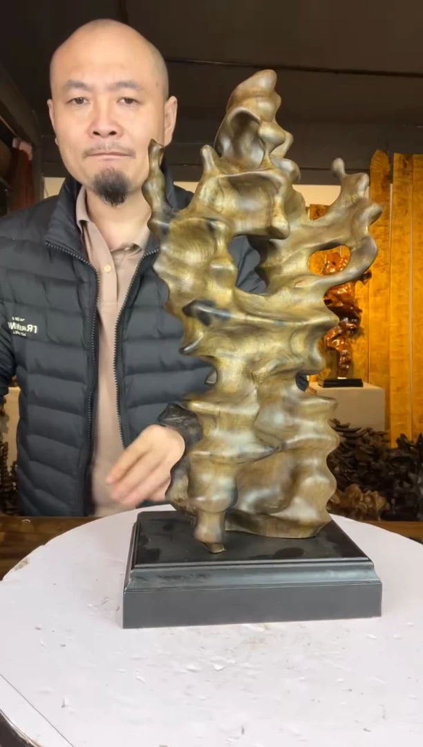 金丝楠鱼*489金丝楠自然随性摆件