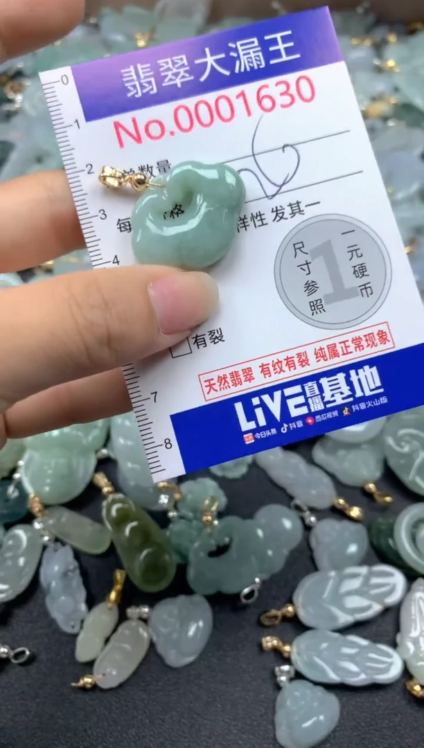 翡翠未镶嵌吊坠(不含链)1630