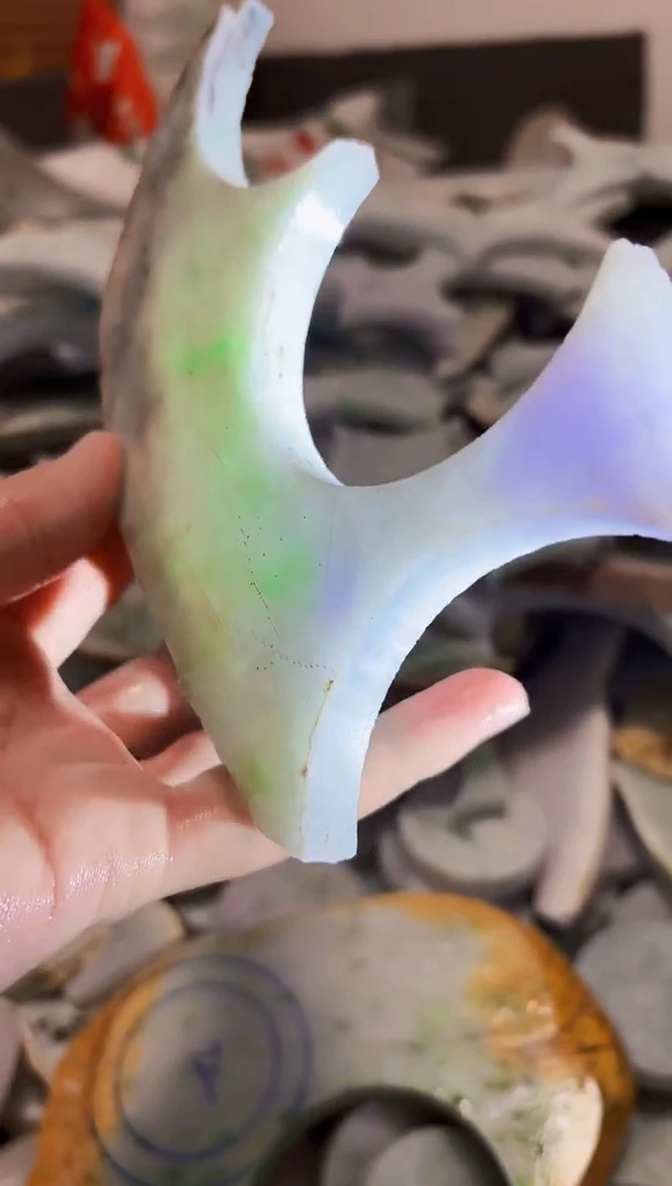 【闪购商品】翡翠颈饰未镶嵌A货白谭1761