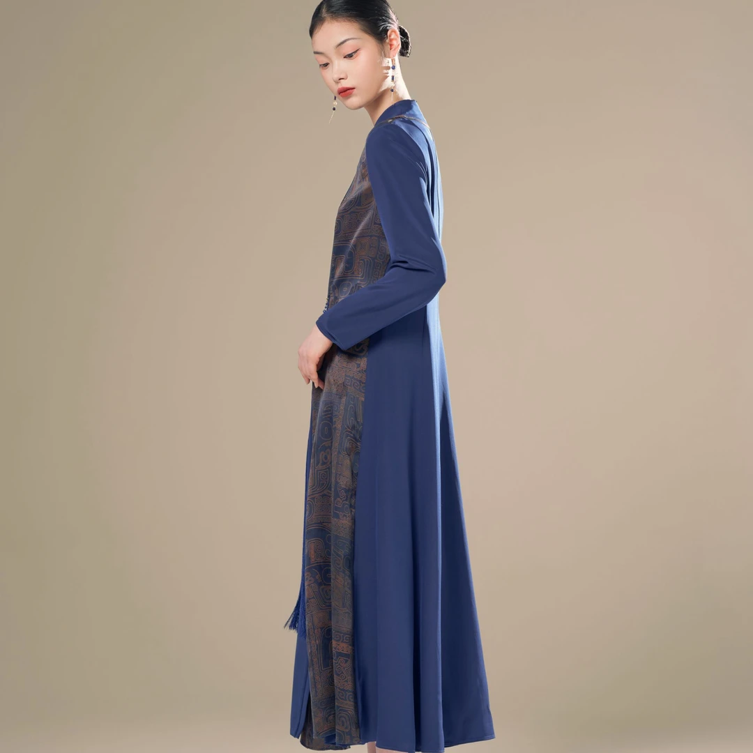JIXIANGYIJIA/吉祥衣家云间声相呼（连衣裙）951237293