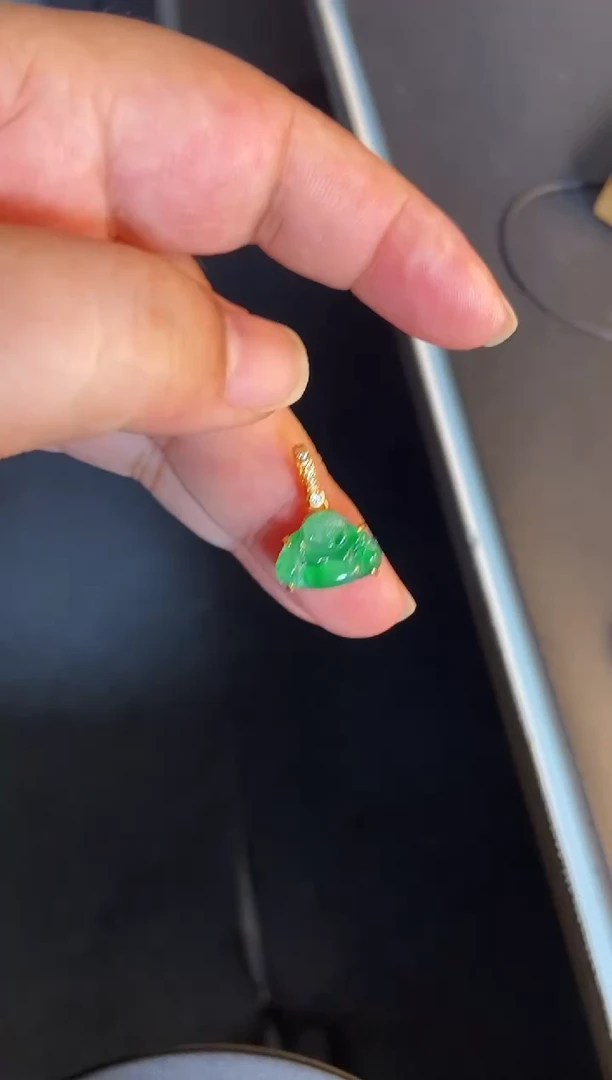 吊坠(不含链)银S925镶嵌翡翠1